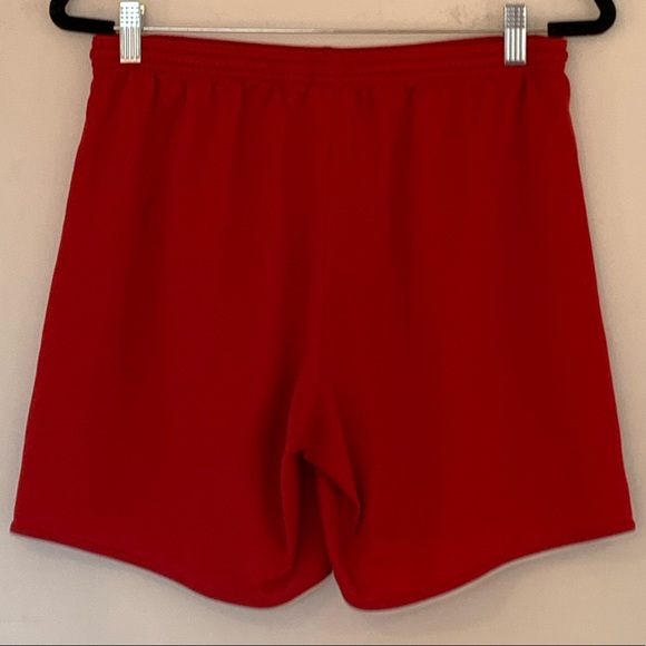Adidas Red and White Athletic Shorts, Size M - Picture 2 of 7